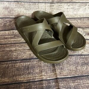 NuuSol Women's Hailey Lightweight‎ Slide Sandals EVASOL Smoked Bronze Size 10